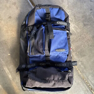Ogio 9800‎ Sport 108L Rolling Sled 35” Blue Bag Big Gear Duffle Travel Luggage